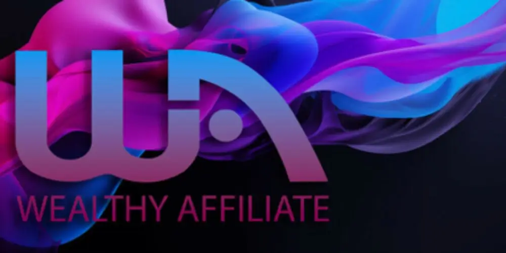 Welcoming graphic of Wealthy Affiliate, featuring elements of online marketing and community support.